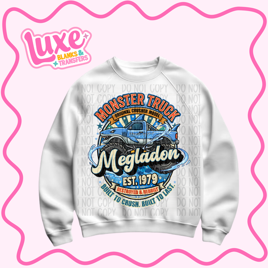 DTF Heat Transfer | Monster Truck Meg. Shark | #773