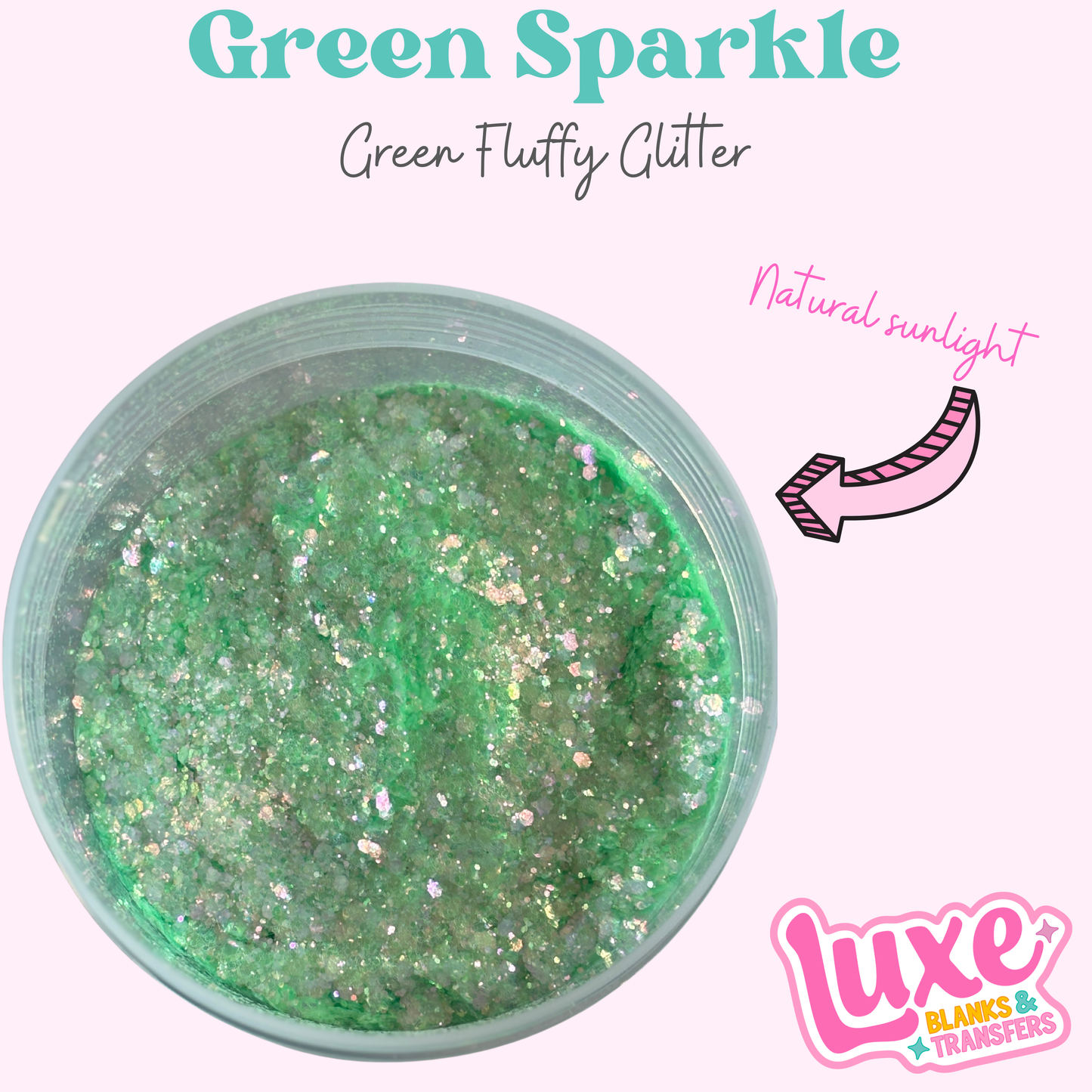 "Green Sparkle” Chunky Mix Glitter