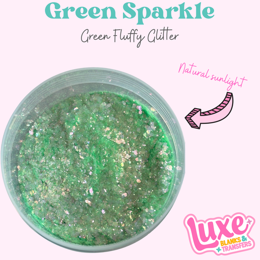 "Green Sparkle” Chunky Mix Glitter