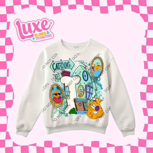 DTF Heat Transfer | Catdog Cartoon | #319