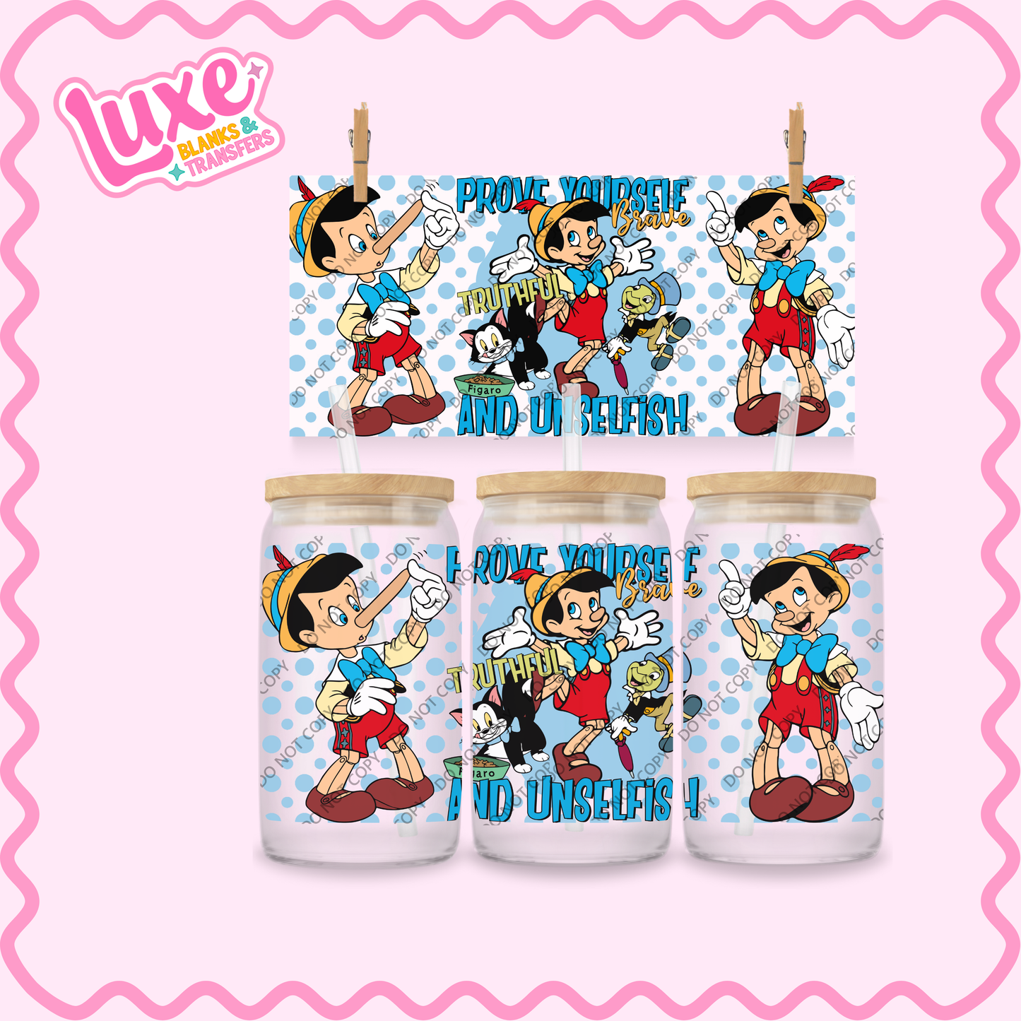 16oz UV DTF Wrap | Pin. Character | #2140