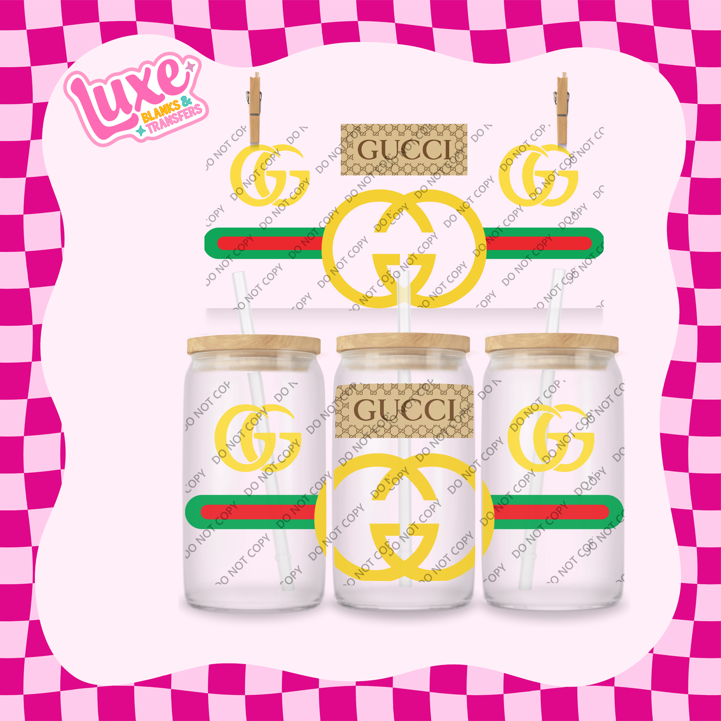 16oz UV DTF Wrap | Gucc/i | #2023