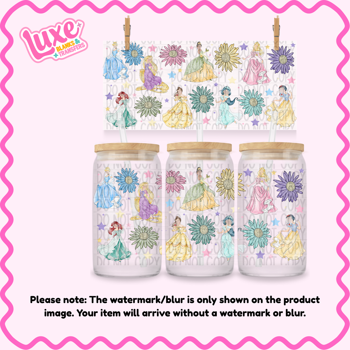 16oz UV DTF Wrap | Flowers Princ3ss | #1774