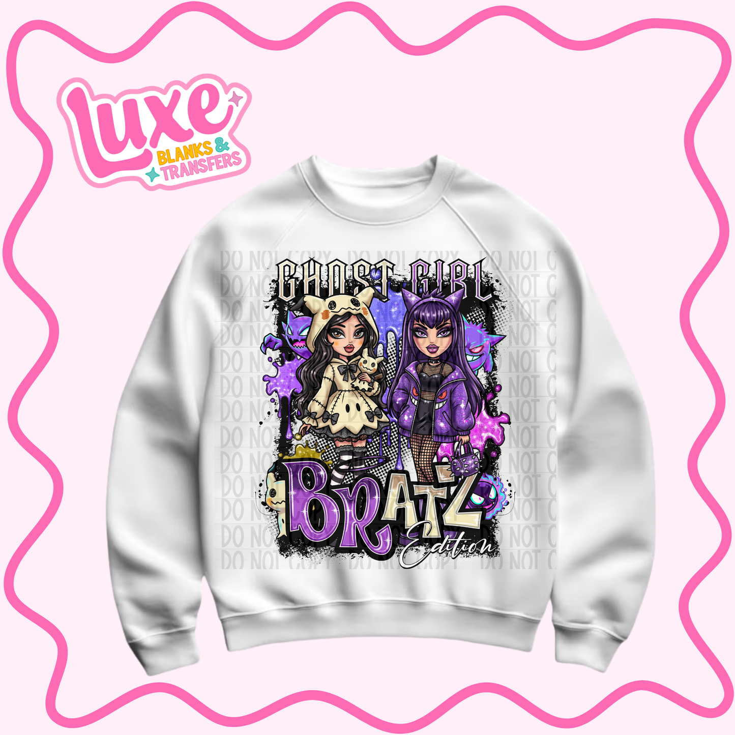 DTF Heat Transfer | Ghost Girl Brat | #1148