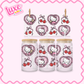 16oz UV DTF Wrap | Cutesy HK Hearts | #3295