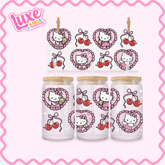 16oz UV DTF Wrap | Cutesy HK Hearts | #3295
