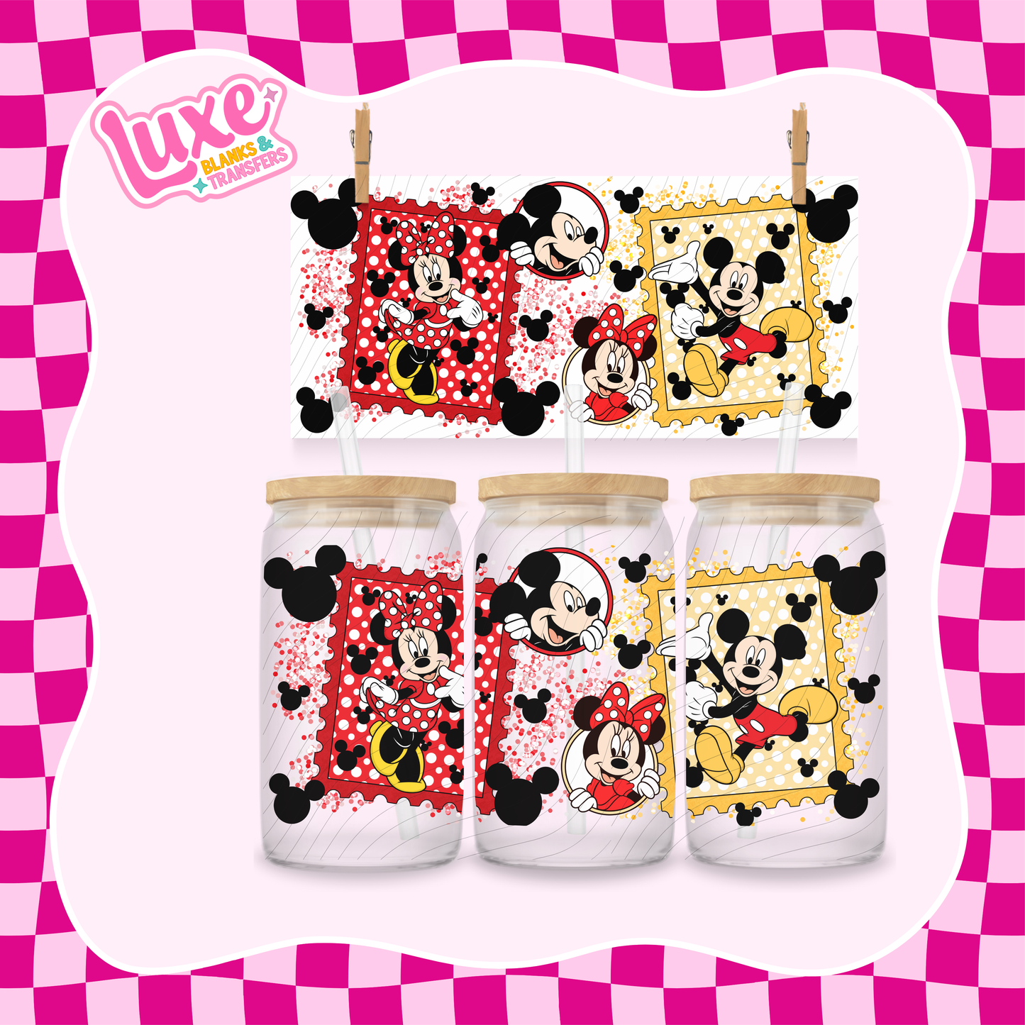 Mouse Stamps | UV DTF Wrap | #1040