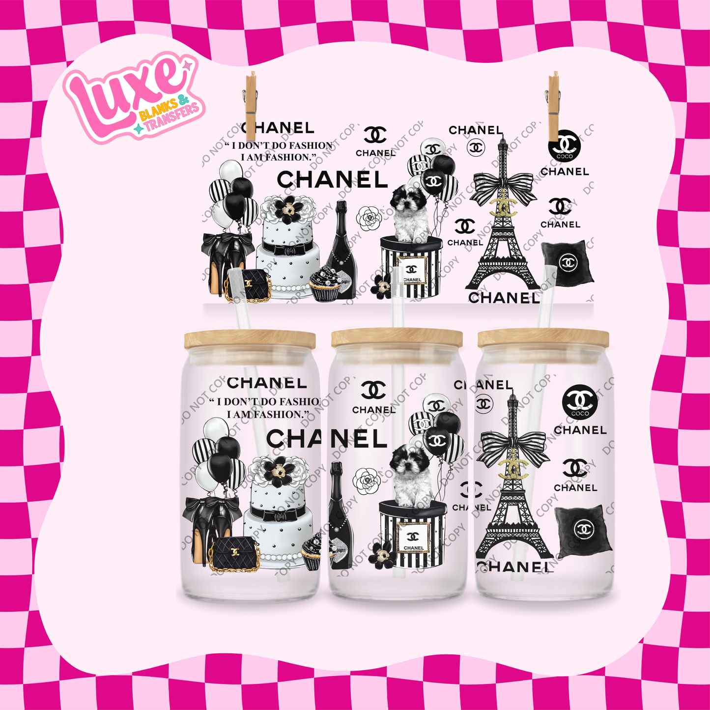 16oz UV DTF Wrap | CC Black | #2027