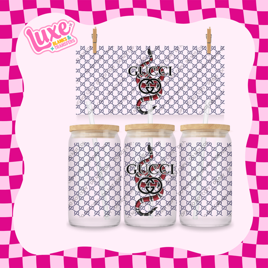 16oz UV DTF Wrap | G Brand Snake | #2028