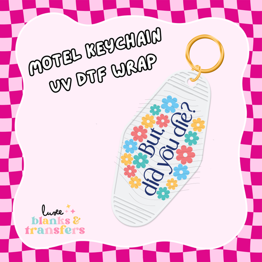 Motel Keychain UV DTF Wrap (#C42)