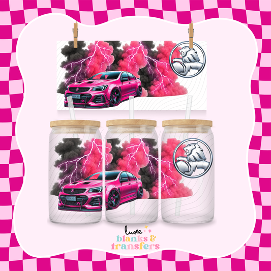 Holden Car Pink UV DTF Wrap (#562)