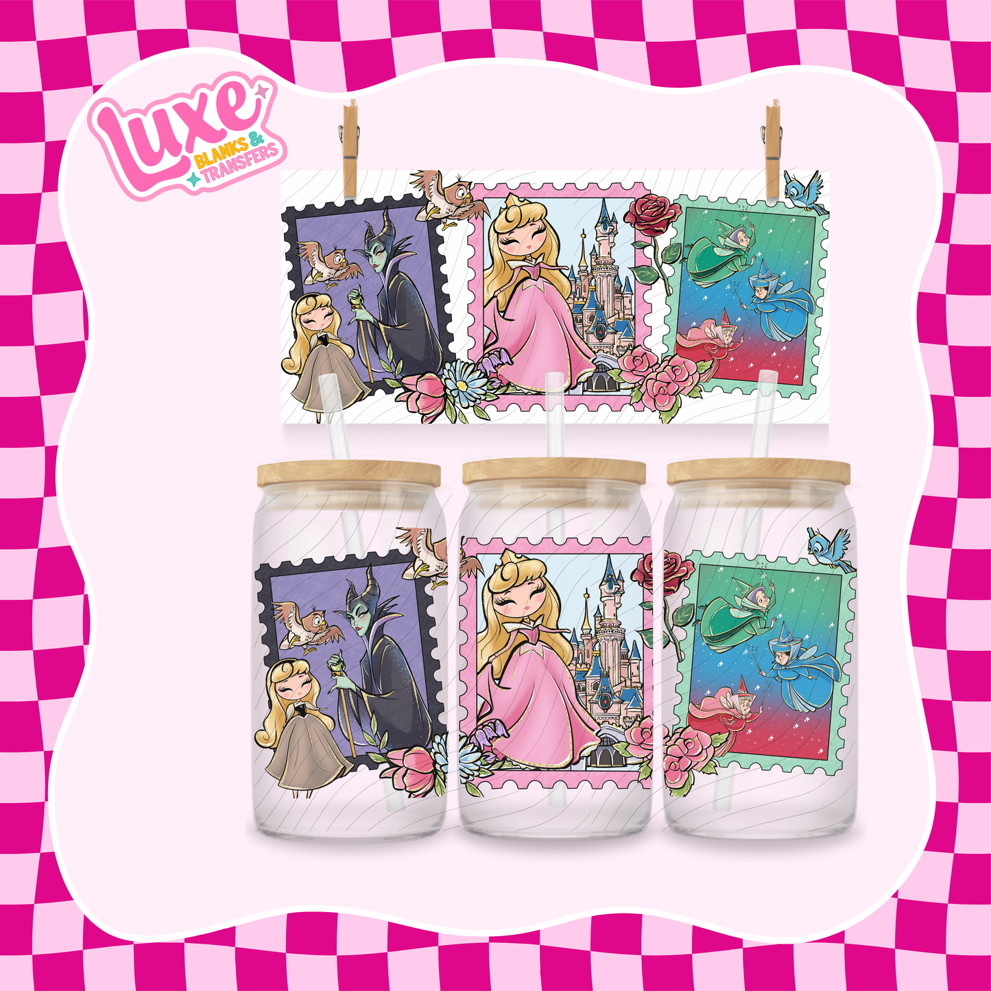 Princess Stamps | UV DTF Wrap | #1047