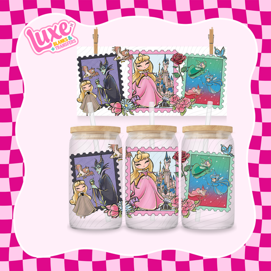 Princess Stamps | UV DTF Wrap | #1047