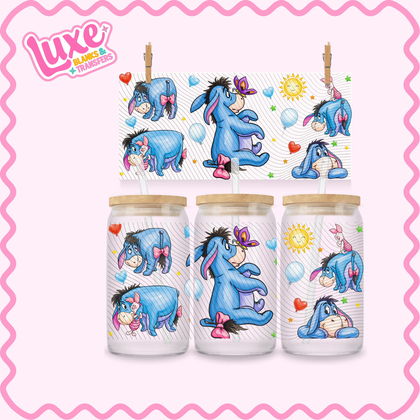 16oz UV DTF Wrap | Donkey | #3305