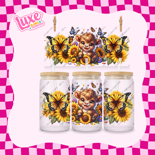 16oz UV DTF Wrap | Happy Cow | #2036