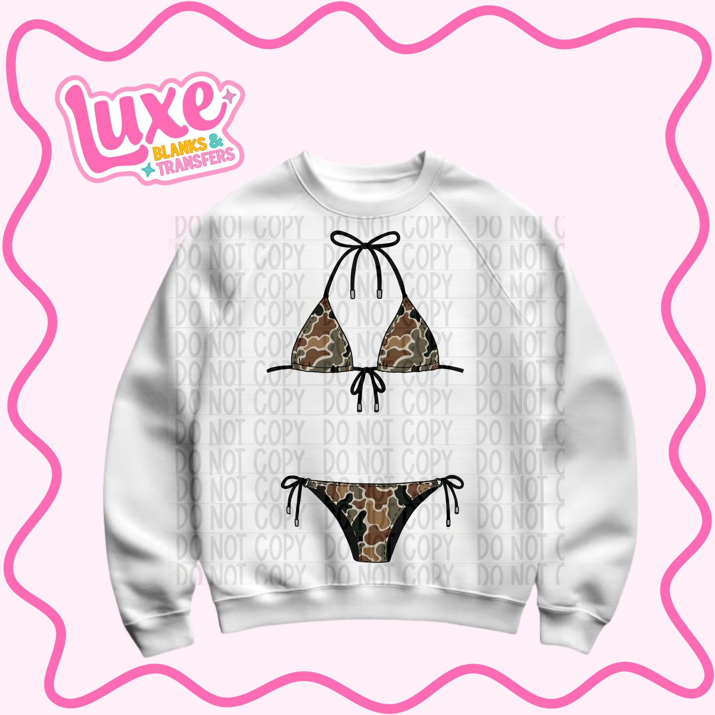 DTF Heat Transfer | Camo Kini | #1160