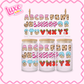 16oz UV DTF Wrap | Sweets Alphabet 2 | #3308
