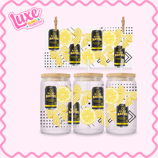 16oz UV DTF Wrap | Hard Lemon | #2826