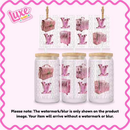16oz UV DTF Wrap | Pink VL | #2521