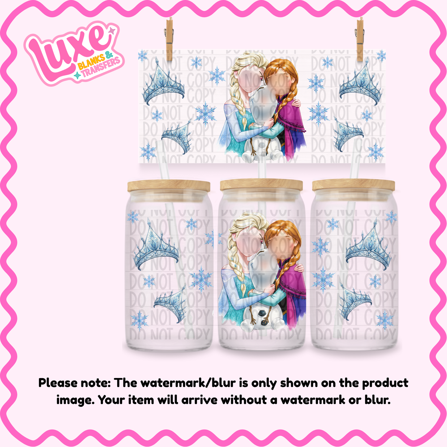16oz UV DTF Wrap | 1ce Princ3ss | #3782