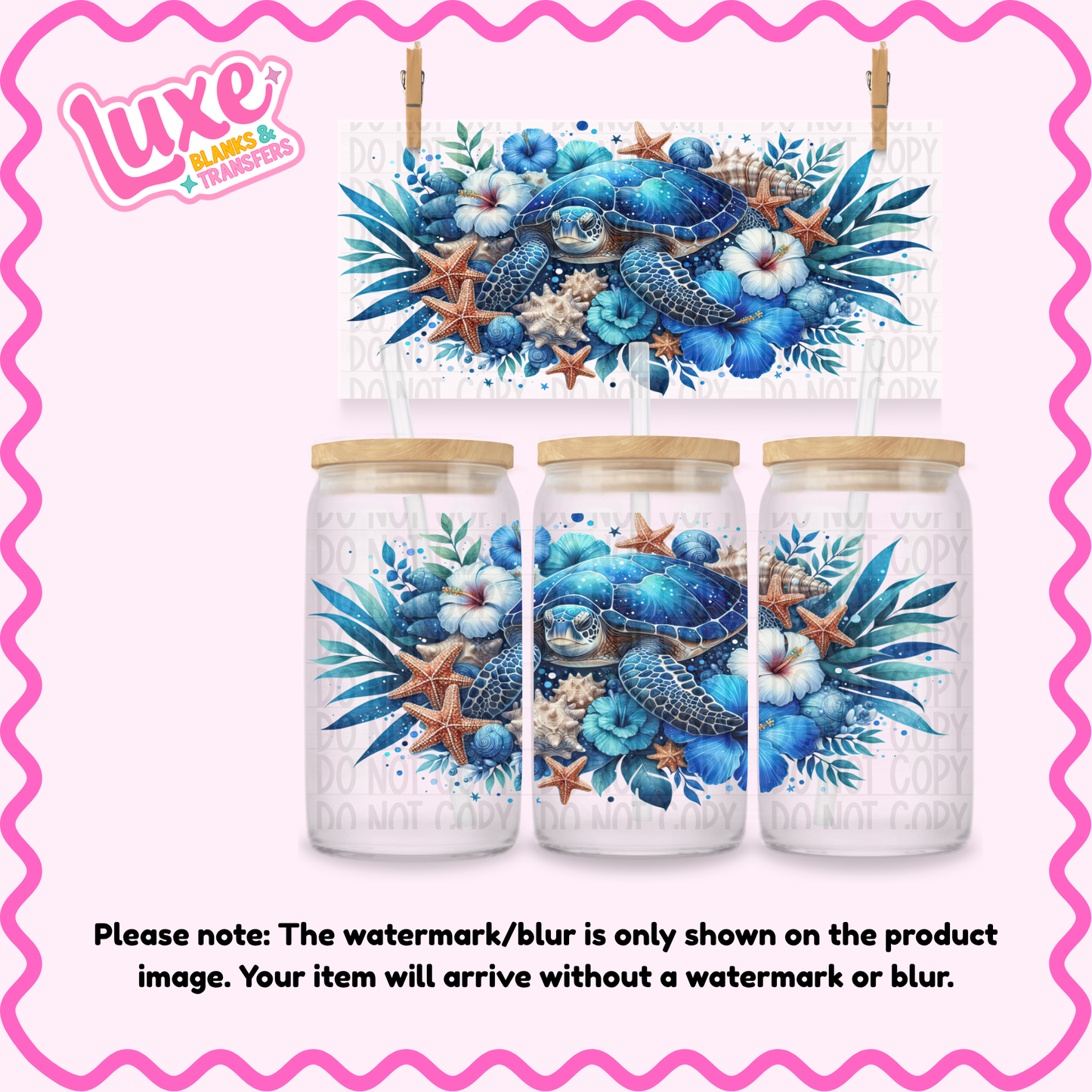 16oz UV DTF Wrap | Turtle | #4296