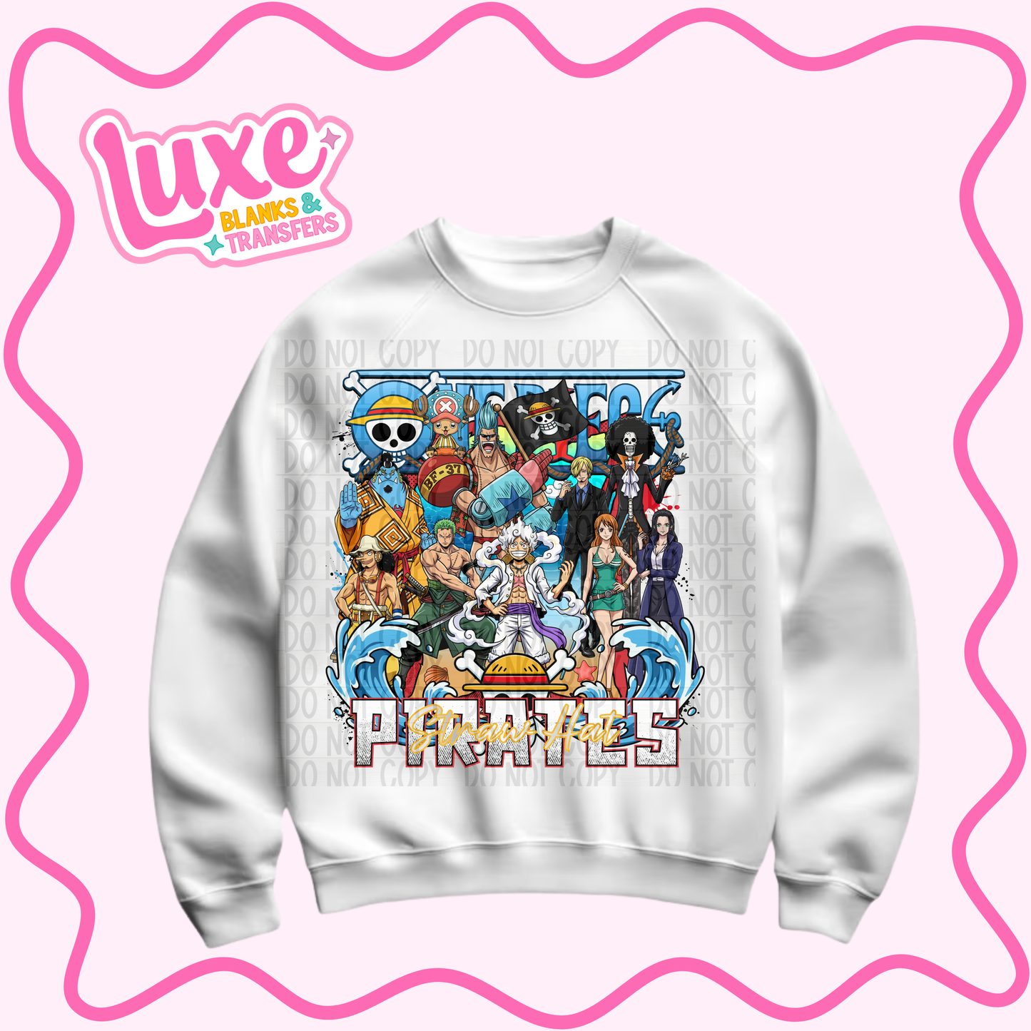 DTF Heat Transfer | One Pi3ce 2 Anime | #775