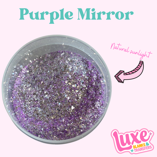 "Purple Mirror” Chunky Mix Glitter
