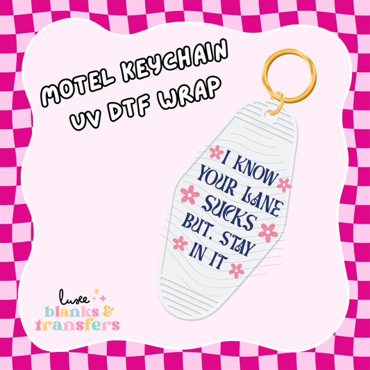 Motel Keychain UV DTF Wrap (#C43)