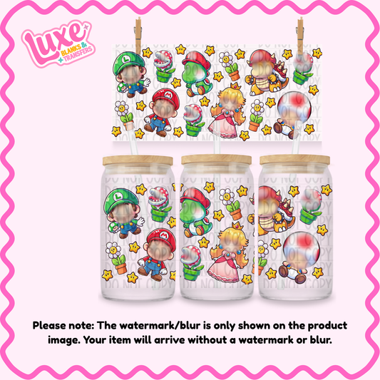 16oz UV DTF Wrap | Cutesy Super | #1804