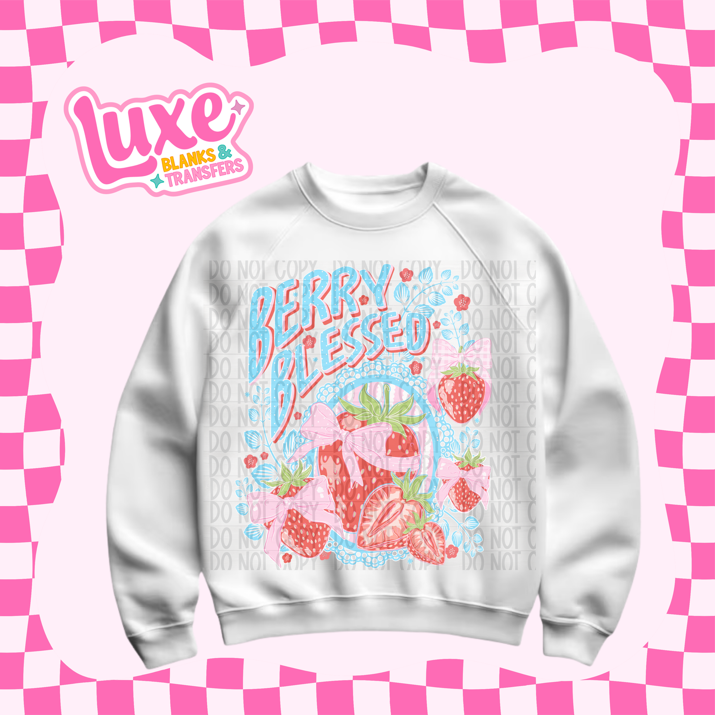 DTF Heat Transfer | Berry Blessed | #688