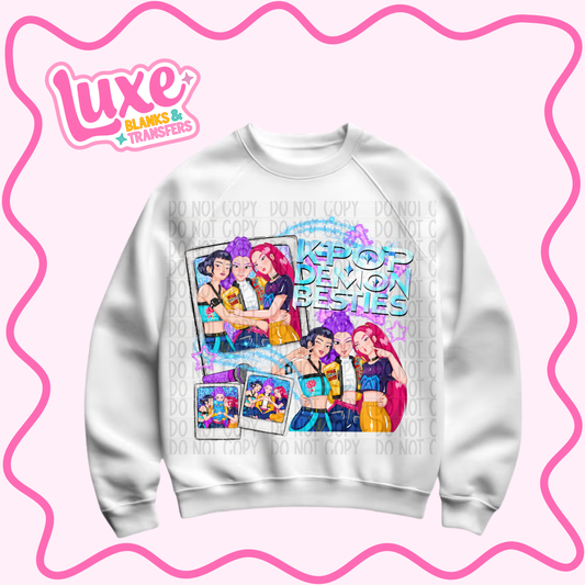 DTF Heat Transfer | Besties Girl Band | #1173