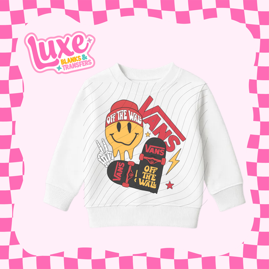 Red Off The Wall | Kids DTF Heat Transfer | #142