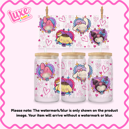 16oz UV DTF Wrap | S4n/r1o Hearts | #1811