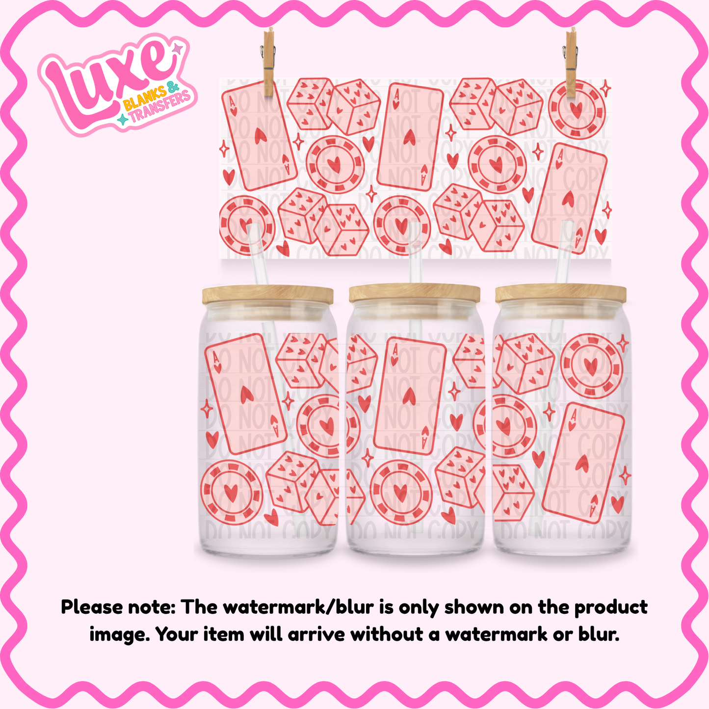 16oz UV DTF Wrap | Lucky Pattern | #4306