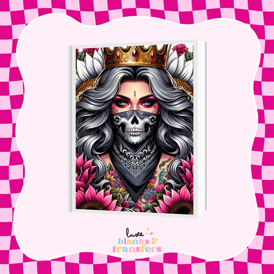 Tattoo Girl A5 Journal UV DTF Transfer (#A39)