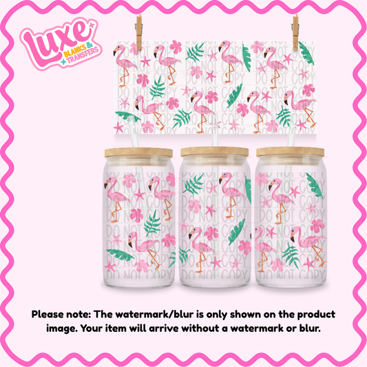 16oz UV DTF Wrap | Flamingo | #3886