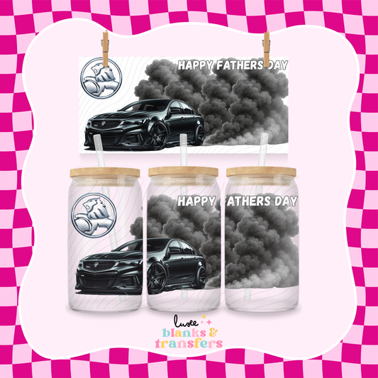 Holden Car Black "Fathers Day" UV DTF Wrap (#564)