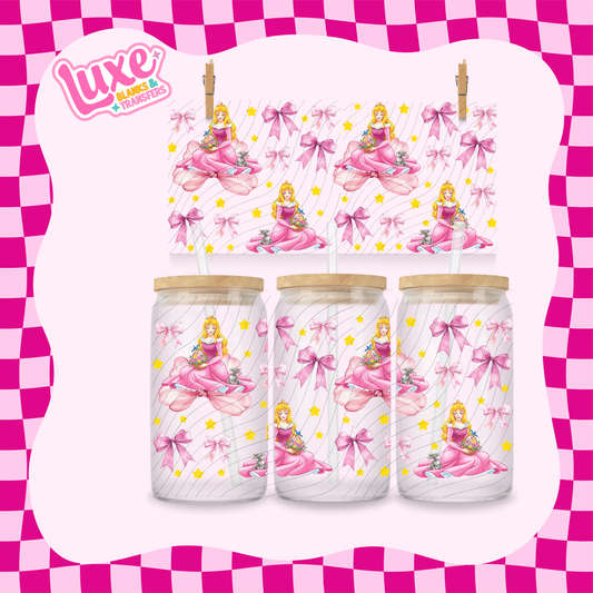 Rap. Princess Bows | 16oz UV DTF Wrap | #1659