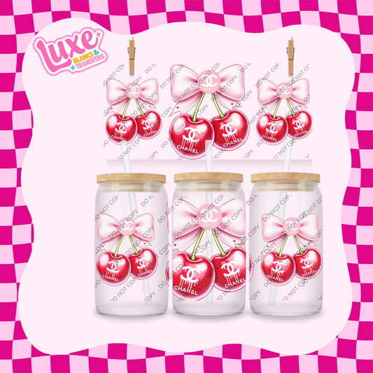 16oz UV DTF Wrap | CC Brand Cherry | #2054