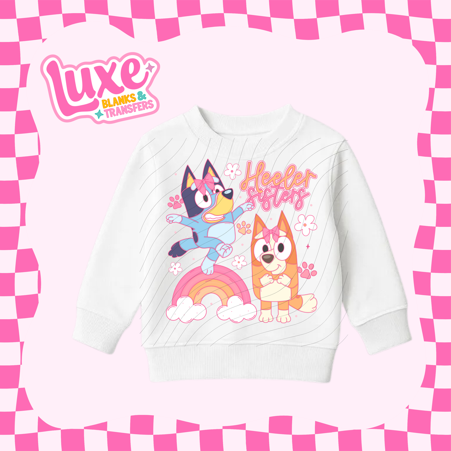 Heeler Sisters | Kids DTF Heat Transfer | #148