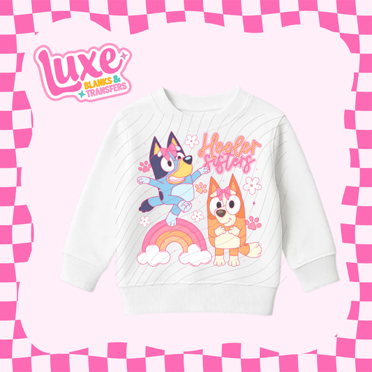 Heeler Sisters | Kids DTF Heat Transfer | #148
