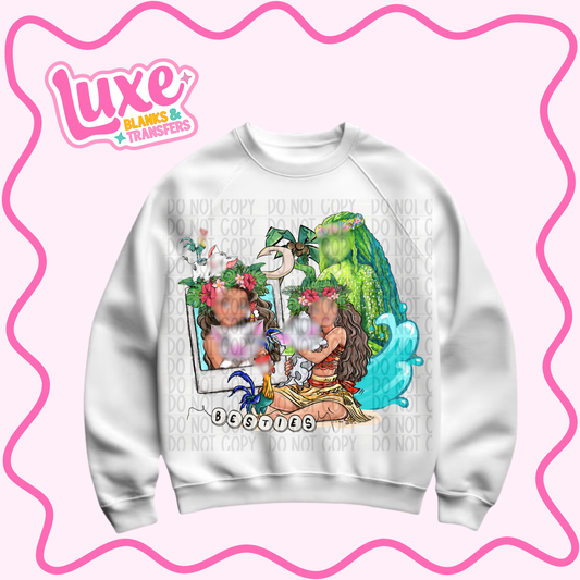 DTF Heat Transfer | Besties Island | #1178
