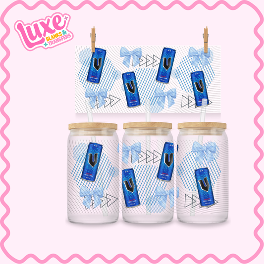 16oz UV DTF Wrap | Blue Energy | #2844