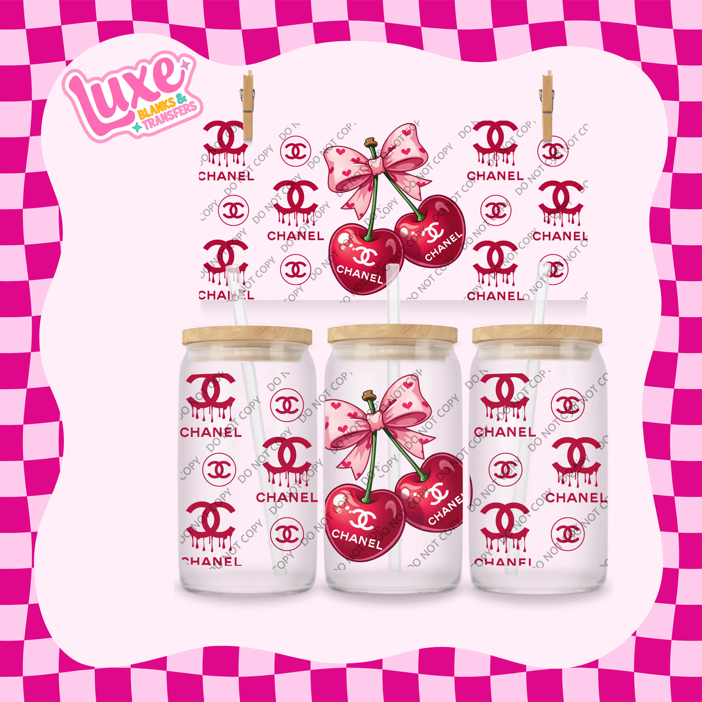 16oz UV DTF Wrap | CC Cherry 3 | #2056