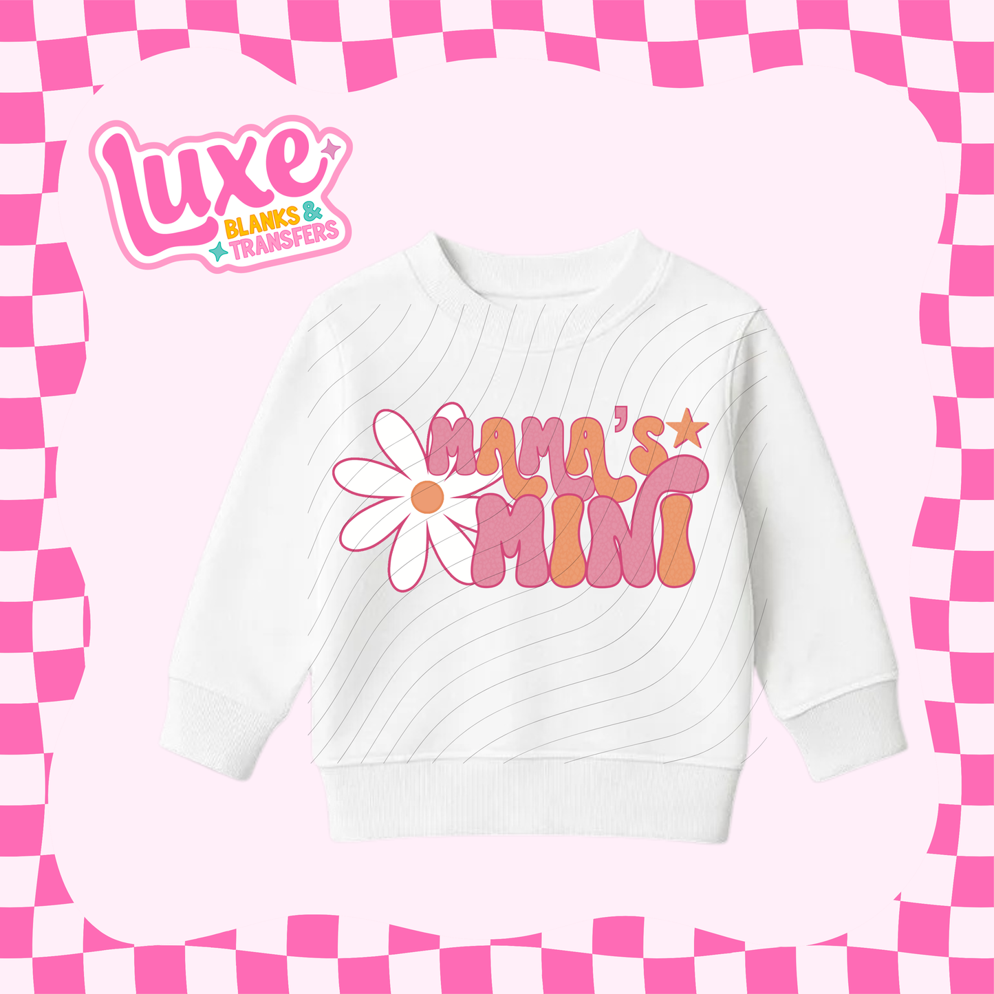 Mama's Mini Pink | Kids DTF Heat Transfer | #150