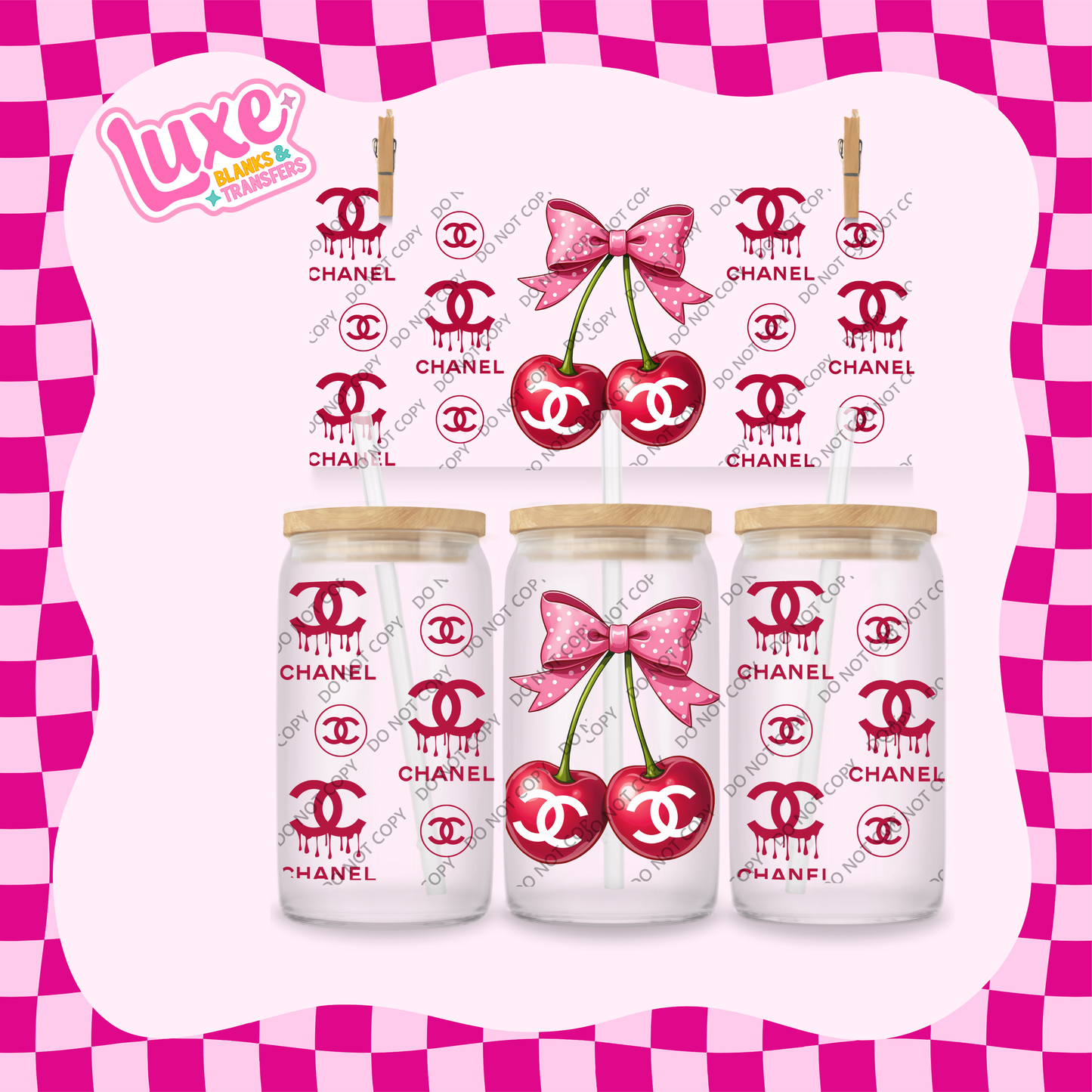 16oz UV DTF Wrap | CC Cherry 4 | #2057