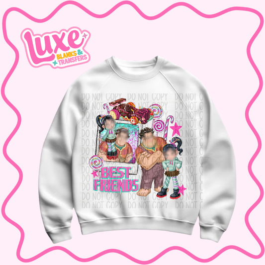 DTF Heat Transfer | Besties Wreck | #1182