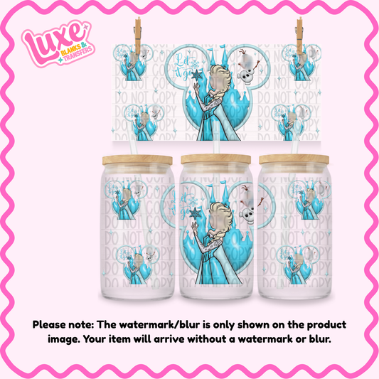 16oz UV DTF Wrap | D1s Ears Ice Princ3ss | #1822