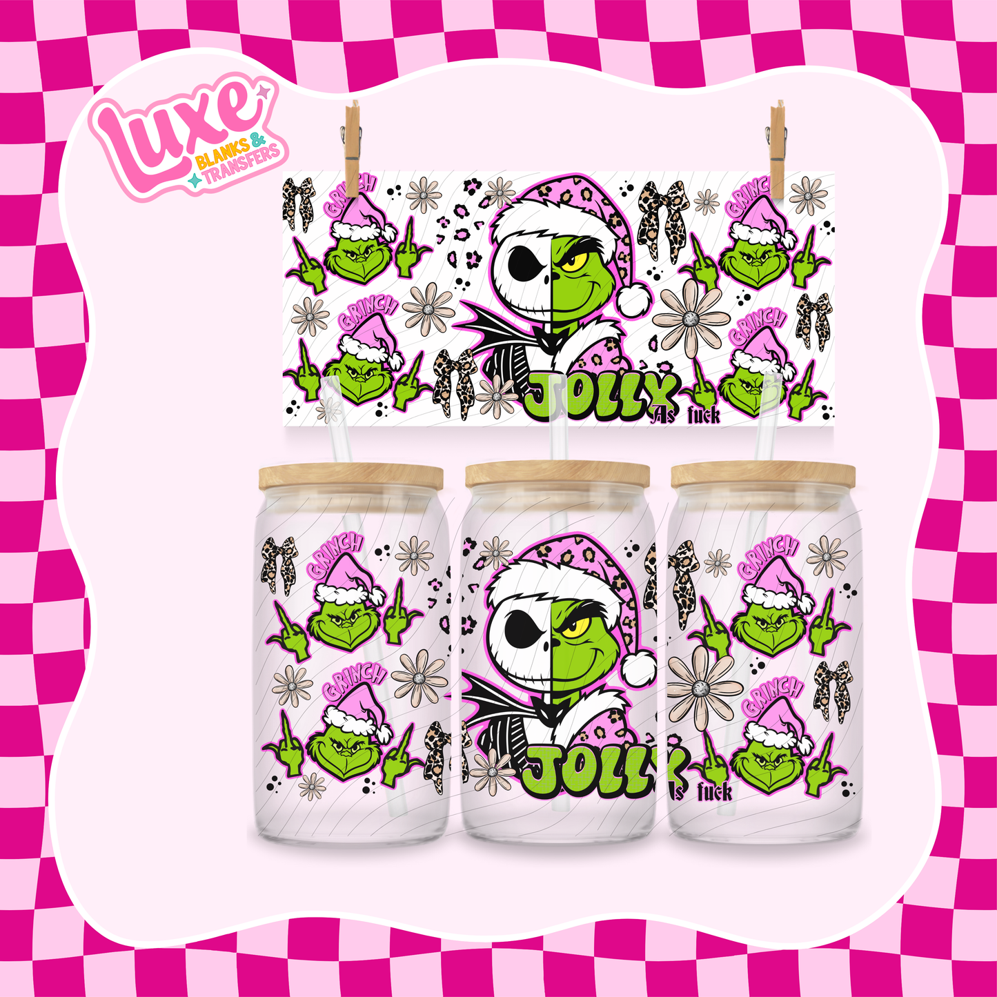 Jolly As F | UV DTF Wrap | #1074