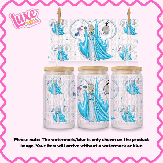 16oz UV DTF Wrap | D1s Ears Ice Princ3ss | #1823